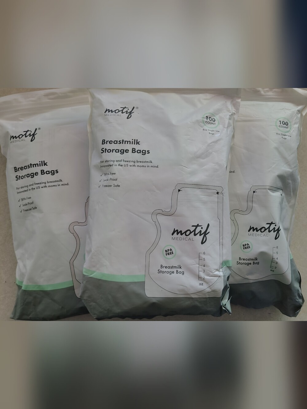 300 Motif Breast Milk Storage Bags